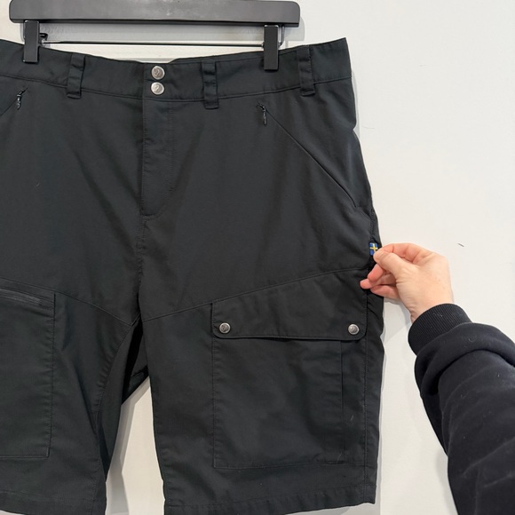 FJALLRAVEN Abisko Midsummer Shorts Black Hiking Outdoor Active Women Size 37 - Picture 4 of 14